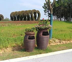 郑州带花盆垃圾桶